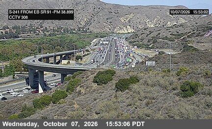 The road at SR-91 Eb, live