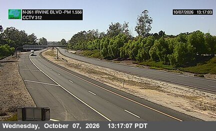 The road at 70 Meters South of Irvine Boulevard Overcross, live