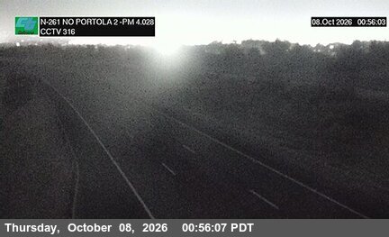 The road at 1900 Meters North of Portola Parkway (West) Overcross, live