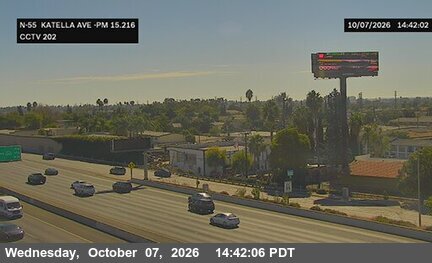 The road at Katella Avenue, live