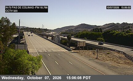 The road at North of Paseo De Colinas Undercross, live