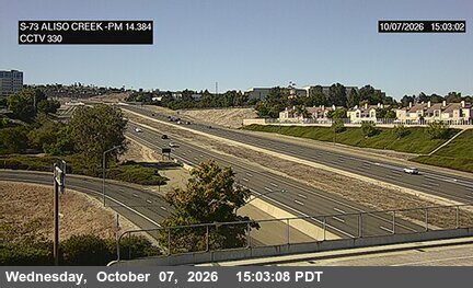 The road at Aliso Creek Road, live