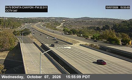 The road at Bonita Canyon, live