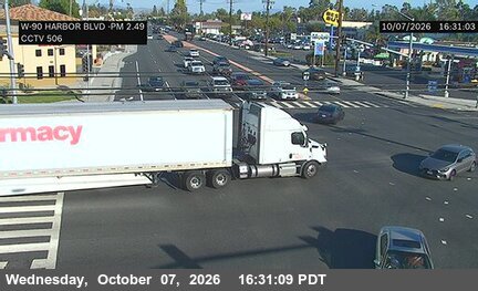 The road at Harbor Blvd NW Corner, live