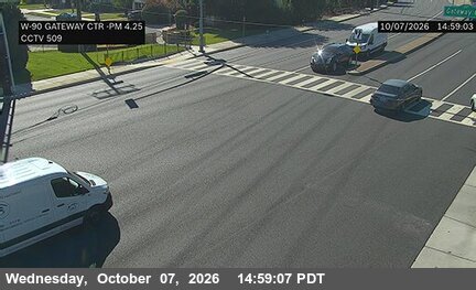The road at Gateway Center NE Corner, live