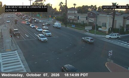 The road at SR-57 NB OR SE Corner, live
