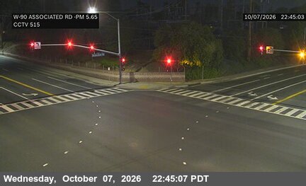 The road at Associated Rd NW Corner, live