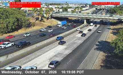 The road at Harbor Boulevard, live