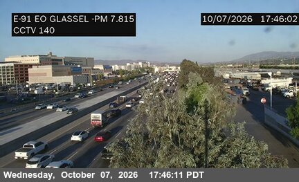 The road at East of Glassell Street, live