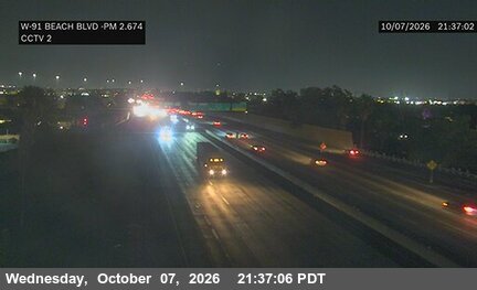 The road at Beach Boulevard, live