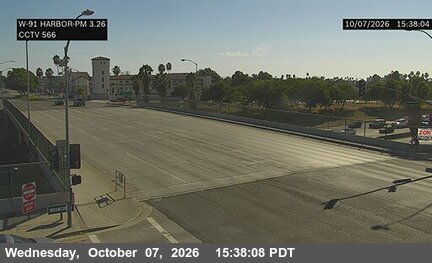 The road at Harbor Blvd, live