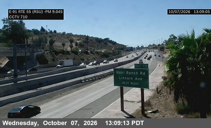 The road at Route 55 (RSU pole), live