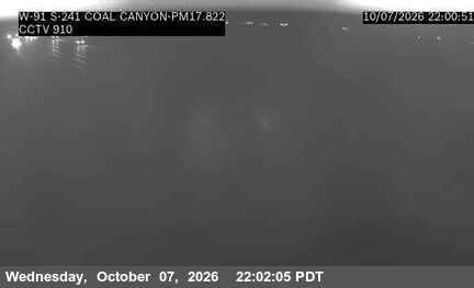 The road at WB SR-91 at SR-241, Coal Canyon, live