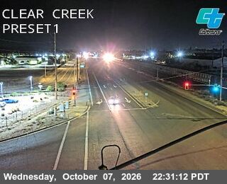 The road at Clear Creek, live