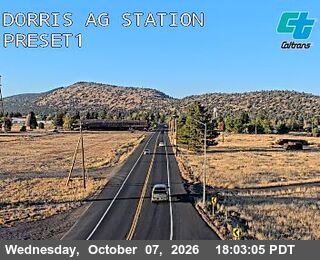 The road at Dorris Ag Station, live