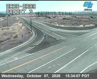 The road at SR36-SR89, live