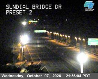 The road at Sundial Bridge, live