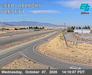 The road at Weed Airport, live