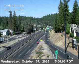 The road at Hwy 20 at Dorsey Dr EB, live