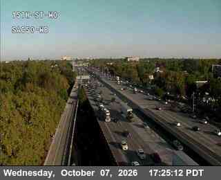 The road at Hwy 50 at 15th St, live