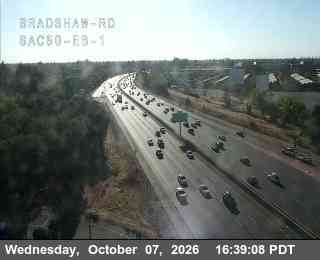 The road at Hwy 50 at Bradshaw Rd 1, live