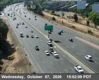 The road at Hwy 50 at Bradshaw Rd 2, live