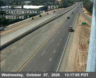 The road at Hwy 50 at Cameron_Park_ED50_WB_2, live