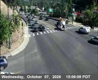The road at Hwy 50 at Canal St, live