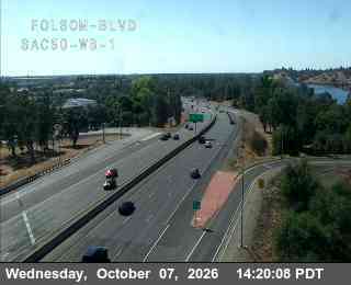 The road at Hwy 50 at Folsom_Blvd_SAC50_WB_1, live