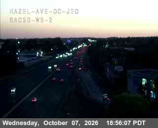 The road at Hwy 50 at Hazel OC JEO WB 2, live