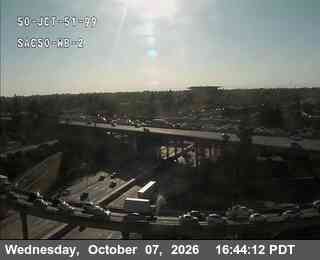 The road at Hwy 50 at JCT 51/99 2, live