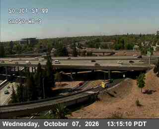 The road at Hwy 50 at JCT 51/99 3, live