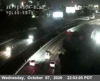 The road at Hwy 50 at Jefferson Blvd 1, live