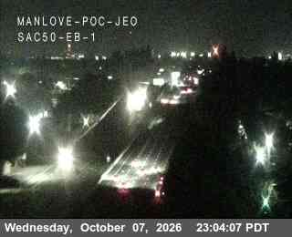 The road at Hwy 50 at Manlove POC 1, live