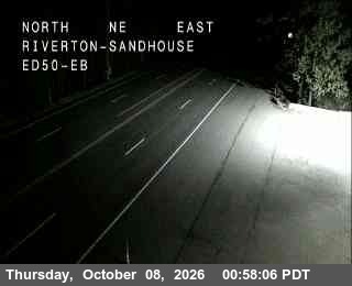 The road at Hwy 50 at Riverton Sandhouse, live