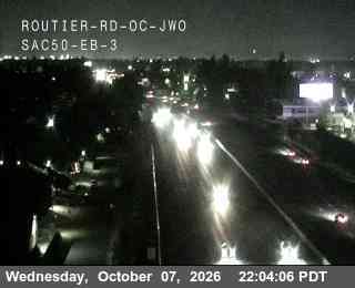 The road at Hwy 50 at Routier Rd JWO 3, live