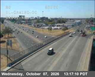 The road at Hwy 51 at El Camino Ave, live