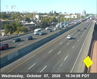 The road at Hwy 51 at T St, live