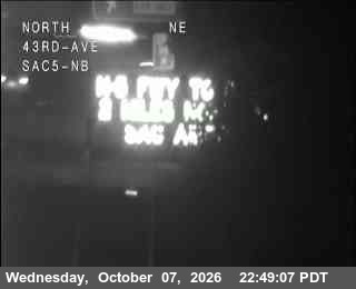 The road at Hwy 5 at 43rd Ave, live