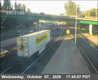 The road at Hwy 5 at Hwy 50, live