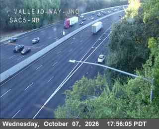 The road at Hwy 5 at Vallejo, live