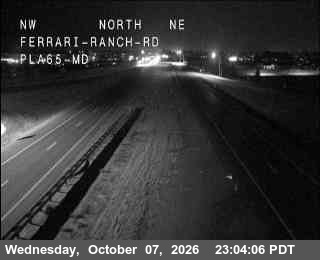 The road at Hwy 65 at Ferrari Ranch, live