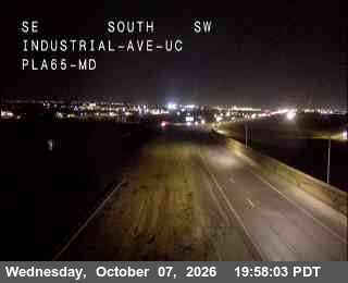 The road at Hwy 65 at Industrial, live