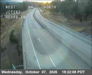 The road at Hwy 80 at 267, live