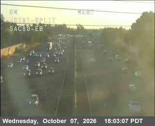 The road at Hwy 80 at 51/80 Split, live