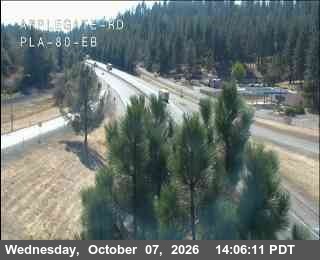 The road at Hwy 80 at Applegate, live