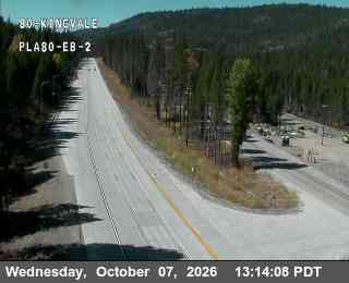 The road at Hwy 80 at Kingvale EB 2, live