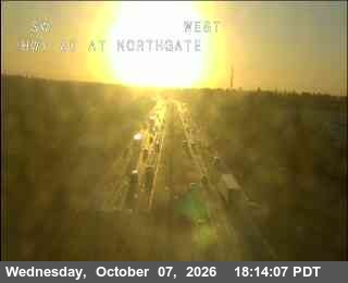 The road at Hwy 80 at Northgate, live