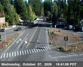 The road at Hwy 89 at Hwy 28, live