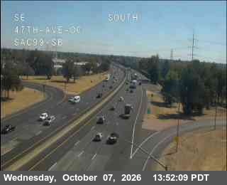 The road at Hwy 99 at 47th Ave, live